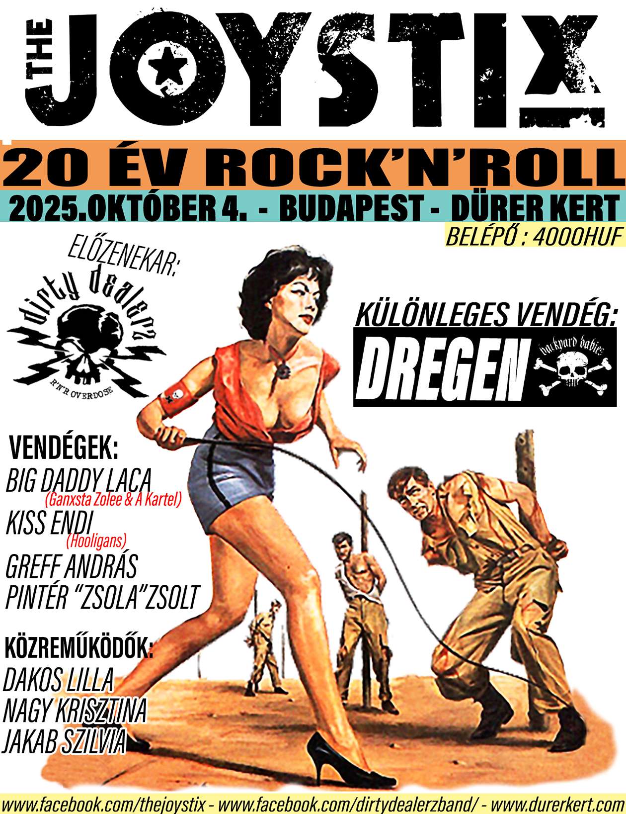 The Joystix - Érdekességekkel és vendégekkel teli 20 éves szülinapi koncert októberben a Dürer Kertben! Különleges vendég: Dregen (Backyard Babies)!